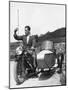 Motor Cycle and Sidecar-null-Mounted Photographic Print