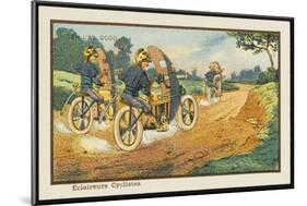 Motor-Cycle Scouts on Reconnaissance-Jean Marc Cote-Mounted Art Print