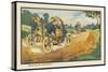 Motor-Cycle Scouts on Reconnaissance-Jean Marc Cote-Stretched Canvas