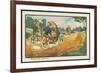 Motor-Cycle Scouts on Reconnaissance-Jean Marc Cote-Framed Art Print