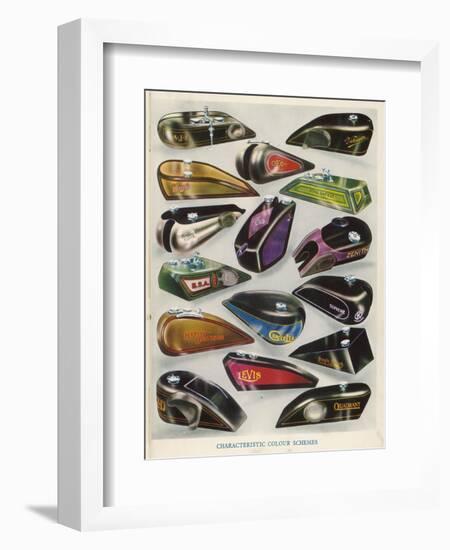 Motor Cycle Tanks-null-Framed Photographic Print