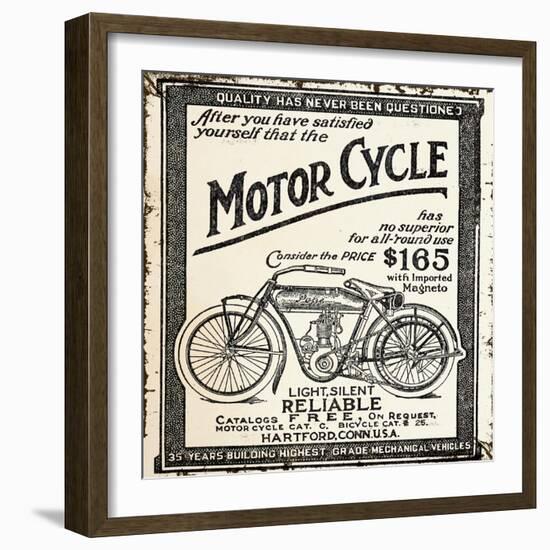 Motor Cycle-null-Framed Giclee Print