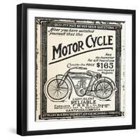 Motor Cycle-null-Framed Giclee Print