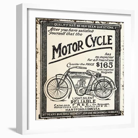 Motor Cycle-null-Framed Giclee Print