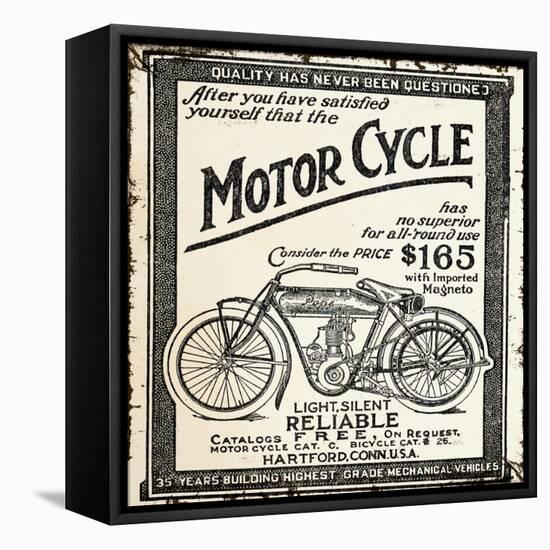 Motor Cycle-null-Framed Stretched Canvas