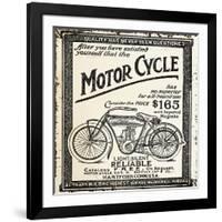 Motor Cycle-null-Framed Giclee Print