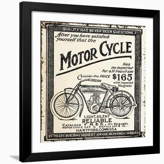 Motor Cycle-null-Framed Giclee Print