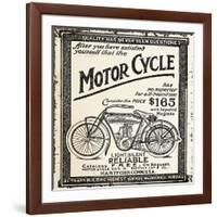 Motor Cycle-null-Framed Giclee Print