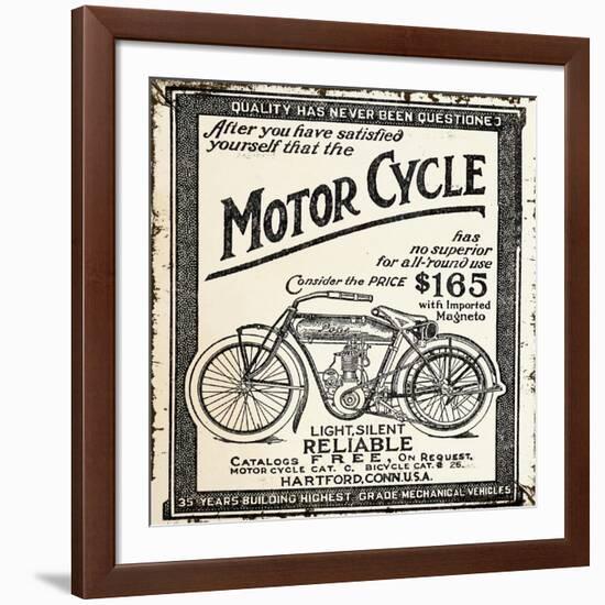 Motor Cycle-null-Framed Giclee Print