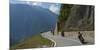 Motor cyclists on the Pass above Martigny, Switzerland, Europe-James Emmerson-Mounted Photographic Print