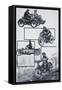 Motor Cyclists-Graham Coton-Framed Stretched Canvas