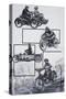 Motor Cyclists-Graham Coton-Stretched Canvas