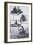 Motor Cyclists-Graham Coton-Framed Giclee Print