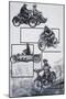 Motor Cyclists-Graham Coton-Mounted Giclee Print