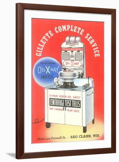 Motor Oil Testing Machine-null-Framed Art Print