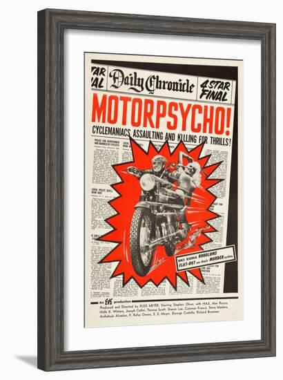 MOTOR PSYCHO, 1965-null-Framed Art Print