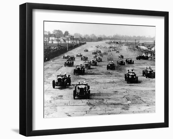 Motor Race, Brooklands, Surrey, 1920S-null-Framed Photographic Print