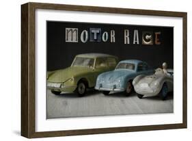 Motor Race-Sidney Paul & Co.-Framed Giclee Print