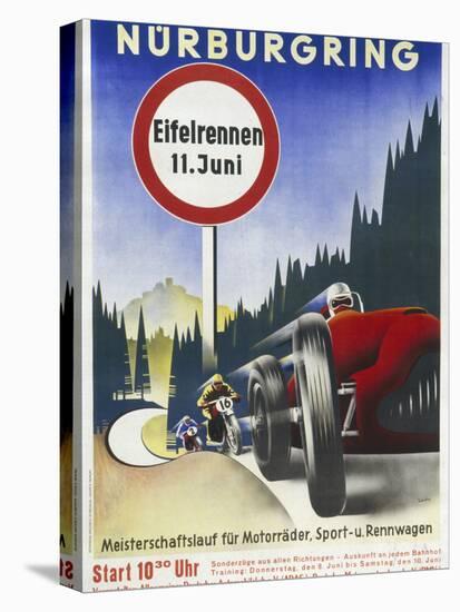 Motor Racing 1930s-null-Stretched Canvas