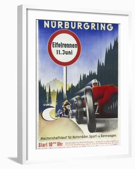 Motor Racing 1930s-null-Framed Giclee Print