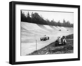 Motor Racing Action, Brooklands, Surrey, C1920-C1939-null-Framed Photographic Print