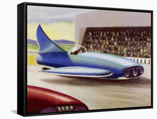 Motor Racing with Atom-Powered Vehicles-null-Framed Stretched Canvas