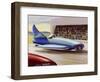 Motor Racing with Atom-Powered Vehicles-null-Framed Art Print