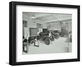 Motor Room, Wandsworth Technical Institute, London, 1937-null-Framed Photographic Print