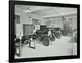 Motor Room, Wandsworth Technical Institute, London, 1937-null-Framed Photographic Print