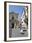 Motor Scooter and Cattedrale Di San Cataldo in Taranto, Basilicata, Italy, Europe-Martin-Framed Photographic Print