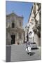 Motor Scooter and Cattedrale Di San Cataldo in Taranto, Basilicata, Italy, Europe-Martin-Mounted Photographic Print