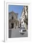 Motor Scooter and Cattedrale Di San Cataldo in Taranto, Basilicata, Italy, Europe-Martin-Framed Photographic Print