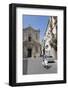 Motor Scooter and Cattedrale Di San Cataldo in Taranto, Basilicata, Italy, Europe-Martin-Framed Photographic Print