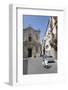 Motor Scooter and Cattedrale Di San Cataldo in Taranto, Basilicata, Italy, Europe-Martin-Framed Photographic Print