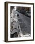 Motor Scooter Parked on Street, Cefalu, Sicily, Italy, Europe-Martin Child-Framed Photographic Print