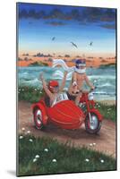 Motorbike and Sidecar-Peter Adderley-Mounted Art Print