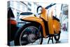 Motorbike in Berlin-Felipe Rodriguez-Stretched Canvas