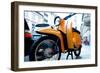 Motorbike in Berlin-Felipe Rodriguez-Framed Photographic Print