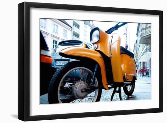 Motorbike in Berlin-Felipe Rodriguez-Framed Photographic Print