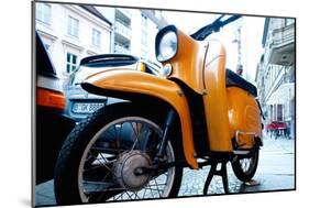 Motorbike in Berlin-Felipe Rodriguez-Mounted Photographic Print