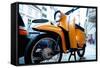 Motorbike in Berlin-Felipe Rodriguez-Framed Stretched Canvas