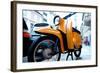 Motorbike in Berlin-Felipe Rodriguez-Framed Photographic Print