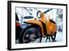 Motorbike in Berlin-Felipe Rodriguez-Framed Photographic Print