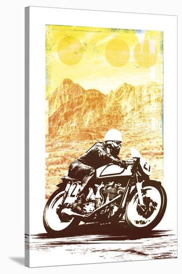 Motorbike-Hens Teeth-Framed Stretched Canvas