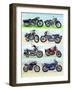 Motorbikes, 2007-Alex Williams-Framed Giclee Print