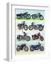 Motorbikes, 2007-Alex Williams-Framed Giclee Print