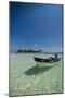 Motorboat anchoring in the turquoise waters of El Acuario, San Andres, Caribbean Sea, Colombia, Sou-Michael Runkel-Mounted Photographic Print