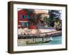 Motorboat Launching from a Dakar Beach, Senegal-Janis Miglavs-Framed Photographic Print