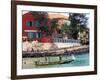 Motorboat Launching from a Dakar Beach, Senegal-Janis Miglavs-Framed Photographic Print