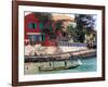 Motorboat Launching from a Dakar Beach, Senegal-Janis Miglavs-Framed Photographic Print